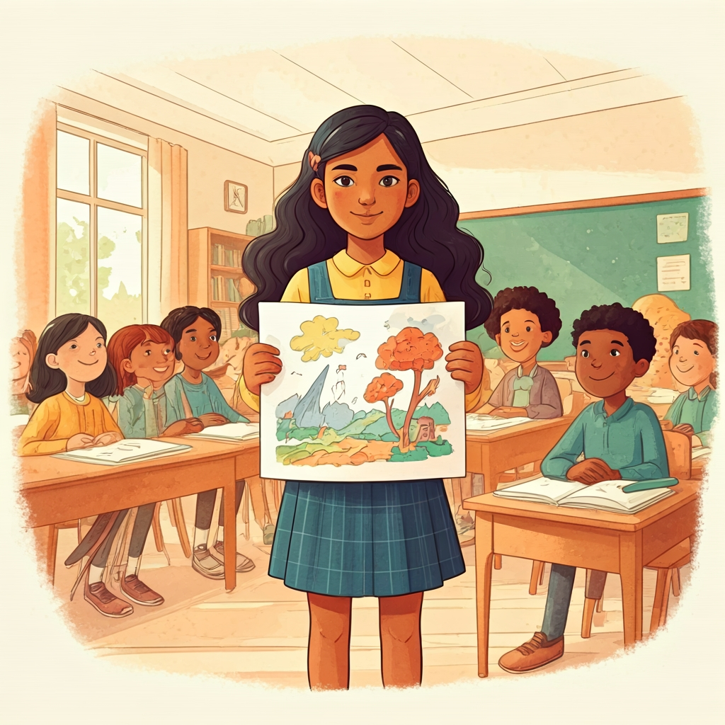 I read my own book to the class.